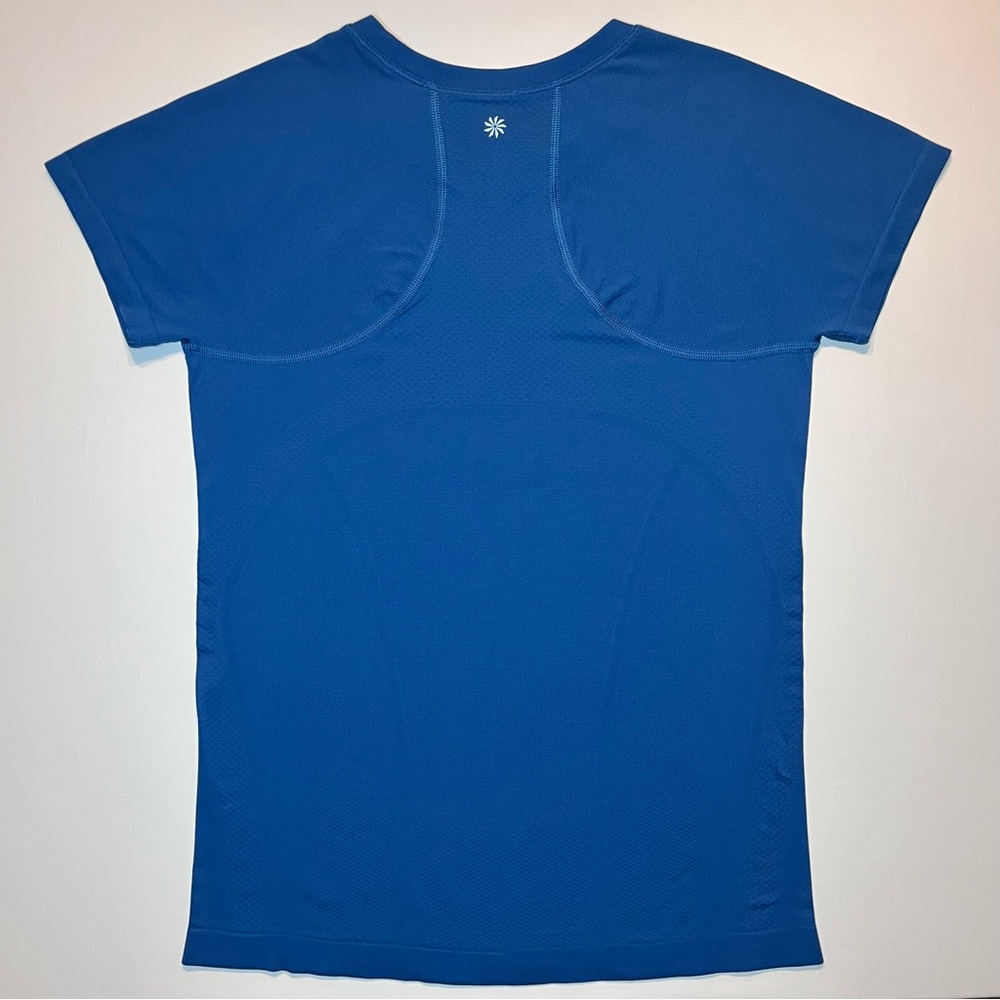 Women’s Athleta Momentum Seamless Tee Mesh Panels Stretch Breathable Sz. S - Picture 7 of 13